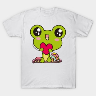 cute frog, kawaii frog cartoon T-Shirt